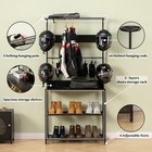 Motorcycle   Sports Helmet Rack   Gear Organizer     Fits 7 Helmets  Jackets  B   