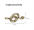 Brass Snake Animal Statue Key Ring Small Sculpture Figurine Home Decor Gifts