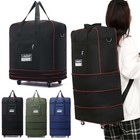 Large Expandable Rolling Duffle Bag W  Wheels Carry On Collapsible Luggage Bag