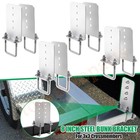 8 Pack 8 Inch Galvanized L-type Boat Trailer Bunk Brackets For 3 X 3 Crossmember