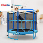 5 Feet Kids 3-in-1 Game Trampoline With Enclosure Net Spring Pad