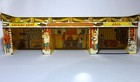 1950 s Ideal Royal Canadian Mounted Police Tin Litho Cavalry Jail Fort Toy--nice