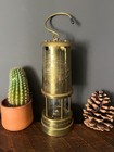 Antique Brass Miner s Lamp No 174563 British Coal Mining Co  Made In Wales Uk