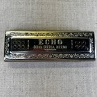 Vintage M Hohner Echo Harp Bell Metal Reeds 2 Sided Harmonica Key C g - Germany