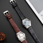 12mm Calfskin Leather Watchband Strap For Swatch Yss306 lp131 lw143 lk292g