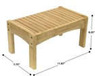 Small Step Stool Seat Bamboo Great Foot Rest Stool   Potty Training Lightweight