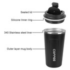 Stainless Steel Travel Coffee Mug Leak-proof Thermal Vacuum Flask Cup