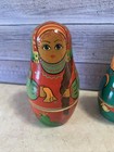 Vintage Russian Nesting Dolls Matryoshka Hand Painted Wooden 7 Pieces