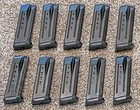 10 Ruger Sr9c 10-rd Magazines With 5 Dual Magazine Cases