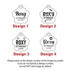 Personalized Glitter Paw Print Pet Id Tag     Custom Dog And Cat Name Engraving