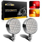  2pcs Double Face Round Led Pedestal Lights Fender Stop Turn Signal Tail 4 