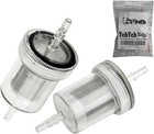 2 Pack Diesel In-line Fuel Filter Kit Reusing Detachable Washable Stainless Mesh