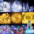 5-20m 50 100 200led Copper Wire Party Usb Twinkle Led String Fairy Lights Remote
