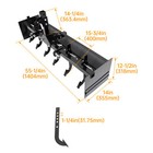 55  Box Blade For Tractor Box Scraper Hitch Attachment For Cat 0   Cat 1