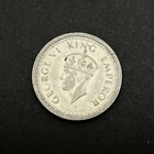 1945 British India George Vi King Emperor 1 Rupee 11 66g 500 Silver Coin Km 557