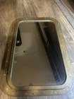 Tru-flect Brass Glass Rectangular Maritime Porthole Window Glass Ship Hatch