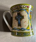 The Celtic Cross Tea Coffee Mug Celtic Weave Irish Design Bone China 11 Fl Oz