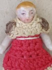 1 25  Germany Hertwig Carl Horn Miniature Bisque Girl Doll Antique
