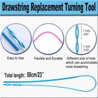 Drawstring Threader Replacement Set Sewing  Turn Fabric Threader Tools For1514