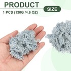 4 6oz Preserved Reindeer Moss  Light Blue Decorative Artificial Fake Moss