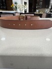 Polo Ralph Lauren Signature Pony Leather Belt 1 5  Wide Brass Buckle Men   s Sz 32