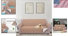 Sleek Diamond Quilted Sofa Protector - Xxl Couch Cover With Elastic Straps