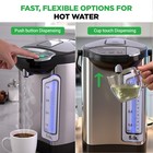 Nutrichef Electric Water Boiler And Warmer - 5l 5 28 Qt 5 3 Quarts  Silver