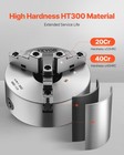 Vevor 8 Inch 3-jaw Self-centering Lathe Chuck With 2 1 4 In-8 Threaded Backing