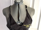 New Waffle House Server Apron Adjustable V Neck 3 Pockets One Size Black Package