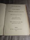 Antiqu Cicero - Speeches Against Catilina  Hardback Very Old 124yrs Old