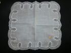 Vintage Nwt Austria Wedding Bridal Hanky Lace   Flowers Handkerchief