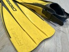 Cressi Frog Scuba Diving Fins S m Yellow Open Heel Adjustable Strap