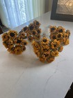 Huge Lot Of 8 Dried Sunflower Bunches Bouquets Bundles Weddings Fall Decor