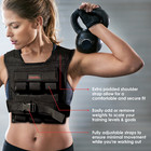Premium Weighted Vest For Women And Men 25lbs 35lbs 45lbs Removable Iron Weights