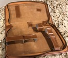 Vintage Men s Travel Toiletry Grooming Kit Zippered Leather Case