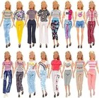 53 Pcs Barbie Clothes Doll Fashion Wear Clothing Outfits Dress Up Gown Shoes Lot