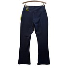 Active Motion Womens Navy Blue High Waisted Flare Leggings Yoga Pants Size L Nwt