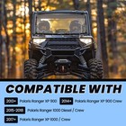 3 In-1 Flip Windshield W hardware For Polaris Ranger Xp 900 13-up  Xp 1000 14-up