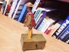 Vintage 1910 s  Distler Tin Litho Wind Up Dancer On Platform Penny Toy