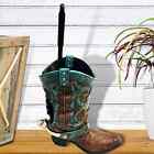 Decorative Western Cowboy Boot Spur Decor Toilet Bowl Cleaner Brush   Holder Set