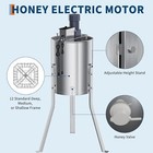 Electric Honey Extractor  4 8 Frame Capacity Stainless Steel Honey Spinner  140w