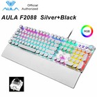 Black Switch Gaming Keyboard 108keys Square Rgb Keycaps Backlit Wired For Laptop
