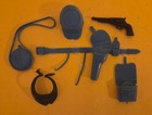 Blue 7 Piece Cavalry Gear Set Toy Pistol Custer Maddox Zeb Marx Johnny West