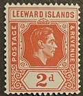 Travelstamps  Leeward Islands Stamps Sg 104 Kgvi  2d Mint Mnh Og