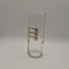 Vintage Glass Pitcher Barware Martini Cocktail Water Gold Key Midcentury Mcm
