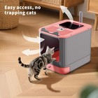 Foldable Cat Litter Box  Fully Enclosed Box With Lid  Covered Kitty    