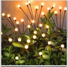 4pack 32 Led Solar Firefly Light Garden Waterproof Swaying Lamp Outdoor Landscap