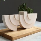 Handmade Hanukkah Menorah  Beige Menorah  Jewish Gift 