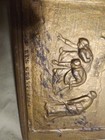 Antique 19th C French Metal Plaque Mounted On Wood Les Glaneuses - J F Millet