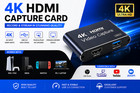 4k Hdmi Capture Card Usb 3 0 1080p 60fps Video Recorder Streaming Gaming Ps5 Pc
